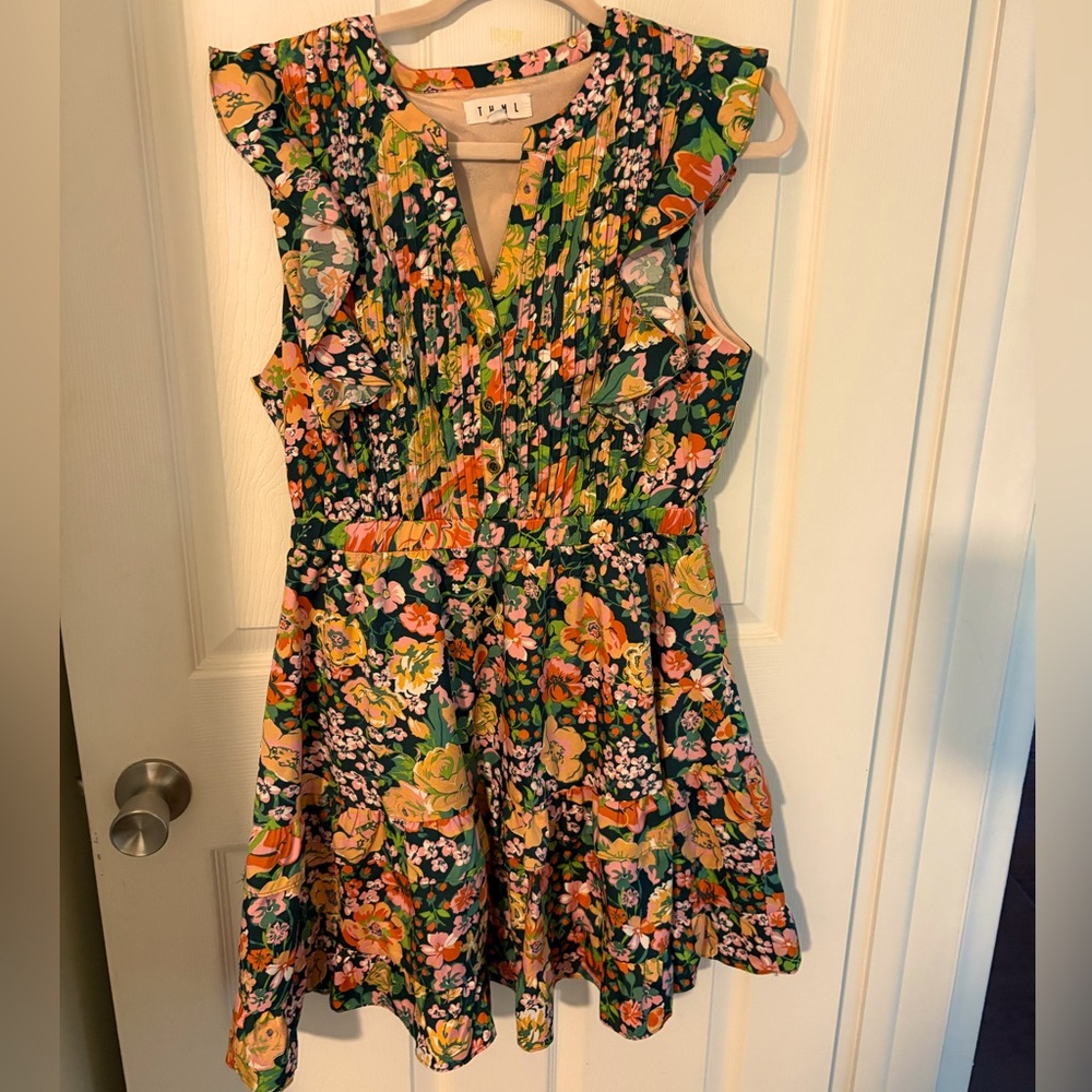 Floral mini dress Medium Shower event dress casual